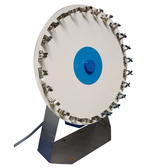 AGITATEUR ROTATIF VITESSE FIXE ET INCLINAISON VARIABLE AVEC GRAND PLATEAU A CLIPS ARH