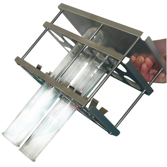 PORTOIR A PINCES RESSORTS A 2 X 5 TROUS POUR TUBES MINERALISATION
