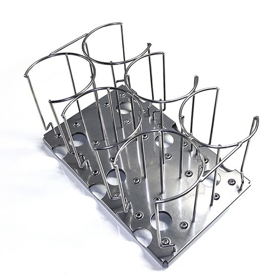 PORTOIR INOX 6 PILES DE 10 BOITES DE PETRI Ø 90 MM