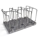 PORTOIR INOX 6 PILES DE 10 BOITES DE PETRI Ø 90 MM – Image 2